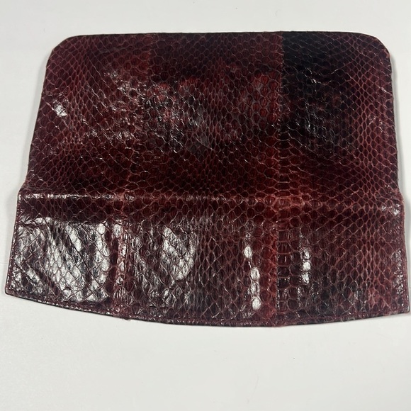 Marshall Field’s Vintage Python Snakeskin Clutch Wallet - Picture 11 of 13